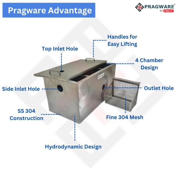 Grease Trap for Commercial Kitchens SS-304 - Image 6