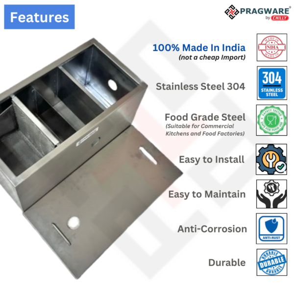 Grease Trap for Commercial Kitchens SS-304 - Image 4